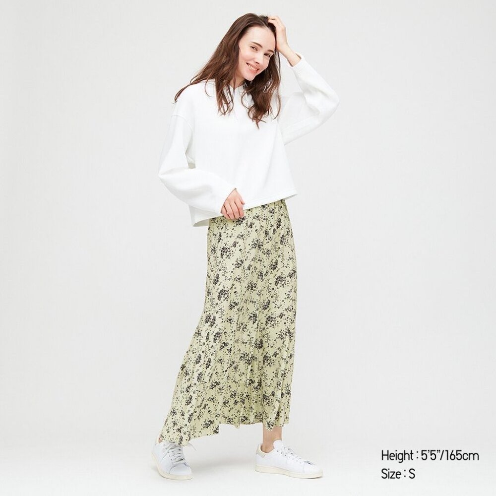 Uniqlo Viscose Printed Mermaid Long Skirt L